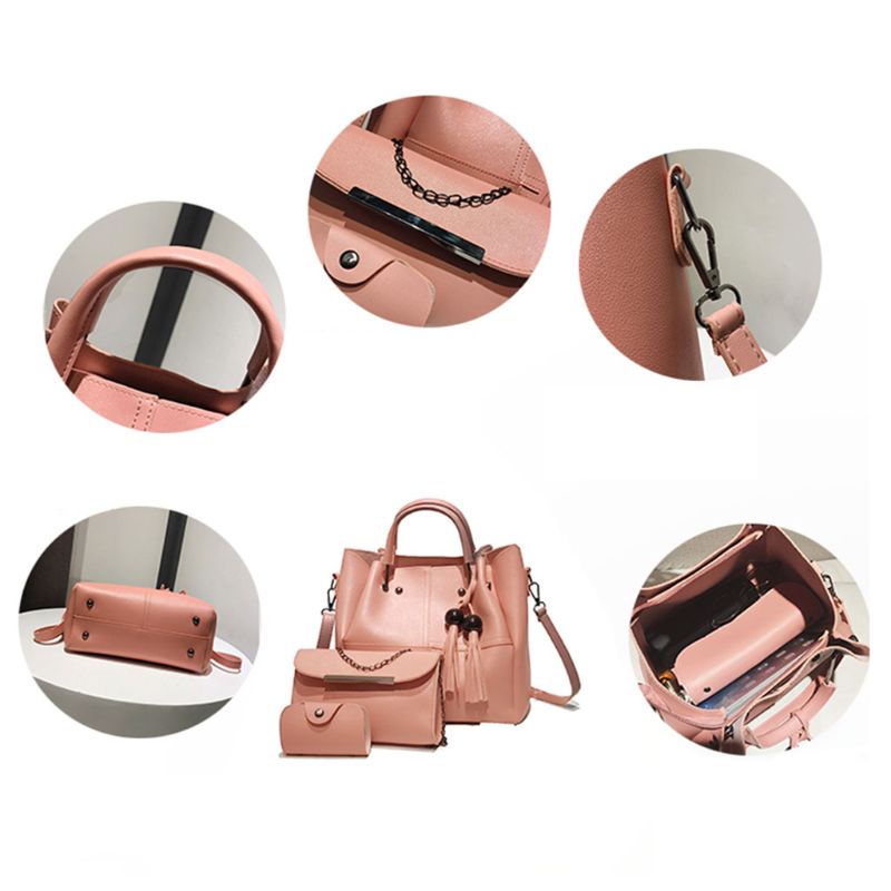 Bộ 3 Túi Xách Da Thời Trang Cho Nữ