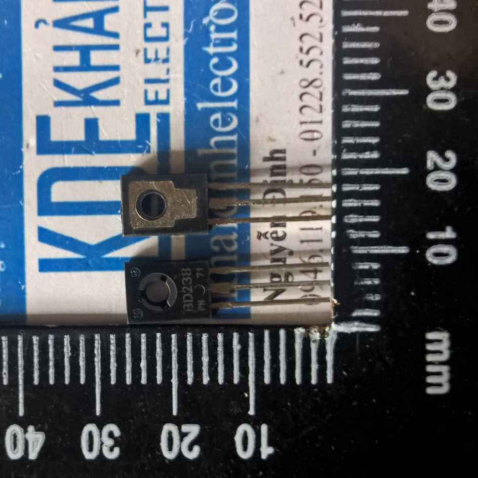 10 con BD238 D238 238 PNP trans loại nghịch 2A/100V TO-126 kde1481