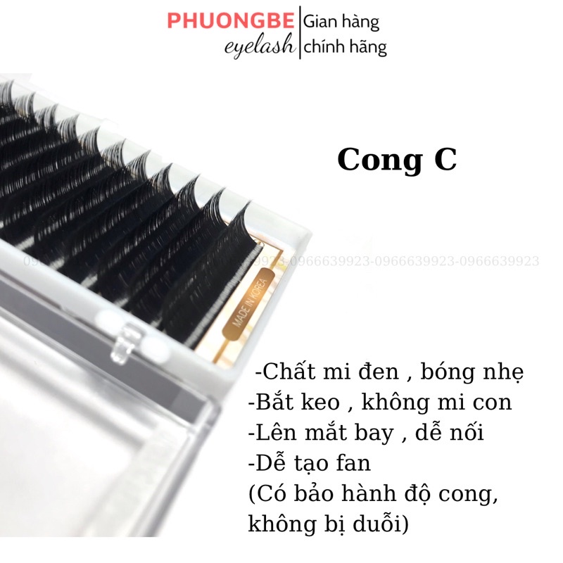 Mi khay nối thiết kế cong C CC D LD M thương hiệu Phương Bé Beauty