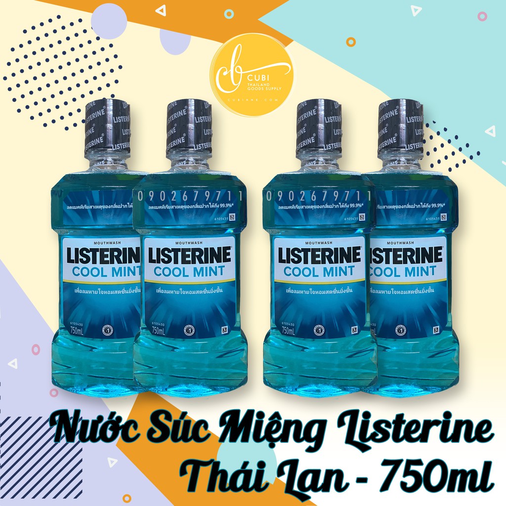 Nước súc miệng LISTERINE COOL MINT (750ML)