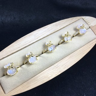 Nhẫn đeo tay túi tiền MoonStone - Đá mặt trăng cho Kim Thuỷ