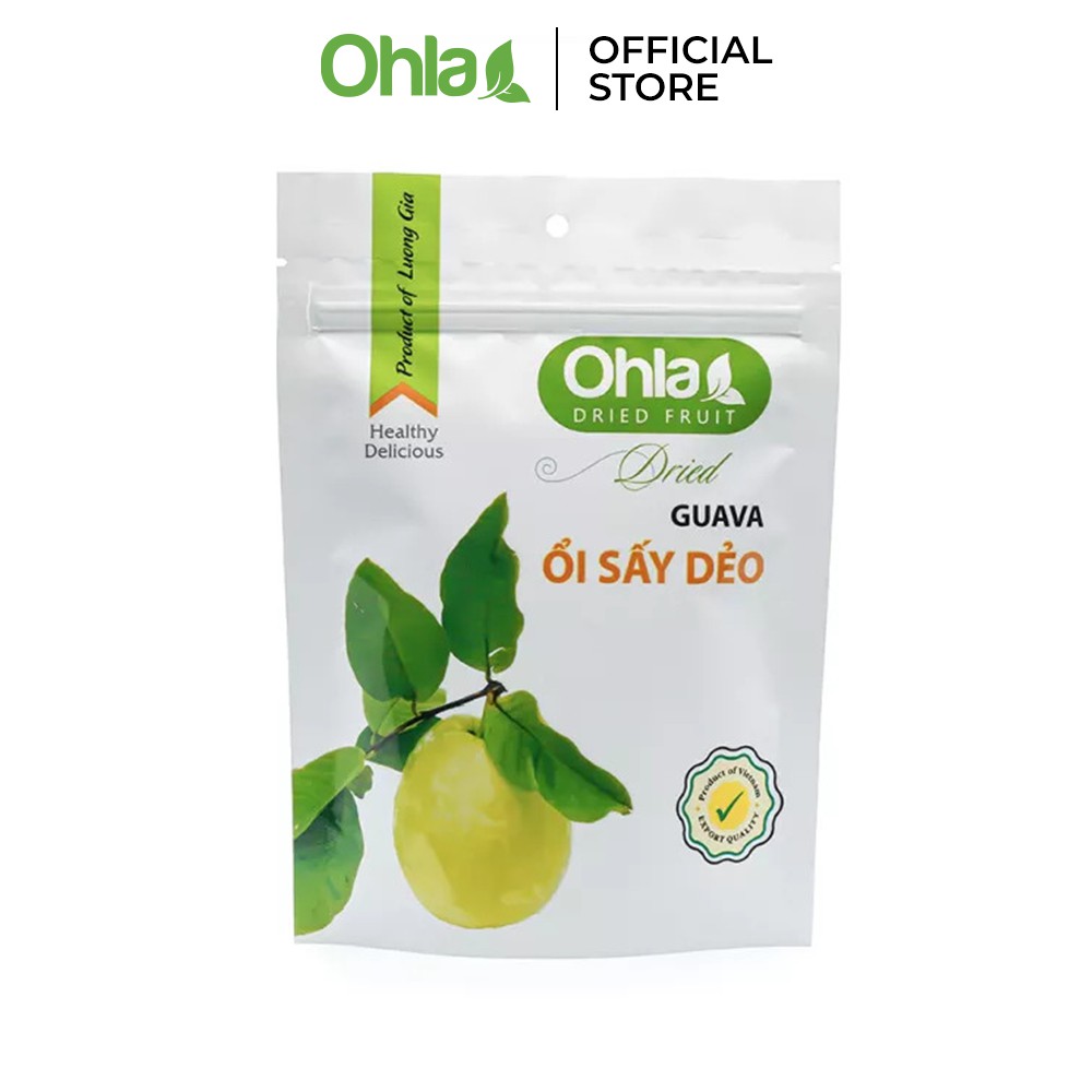 Ổi sấy dẻo Ohla trái cây sấy dẻo ăn vặt giàu vitamin C, chất xơ tốt cho sức khỏe 100gr