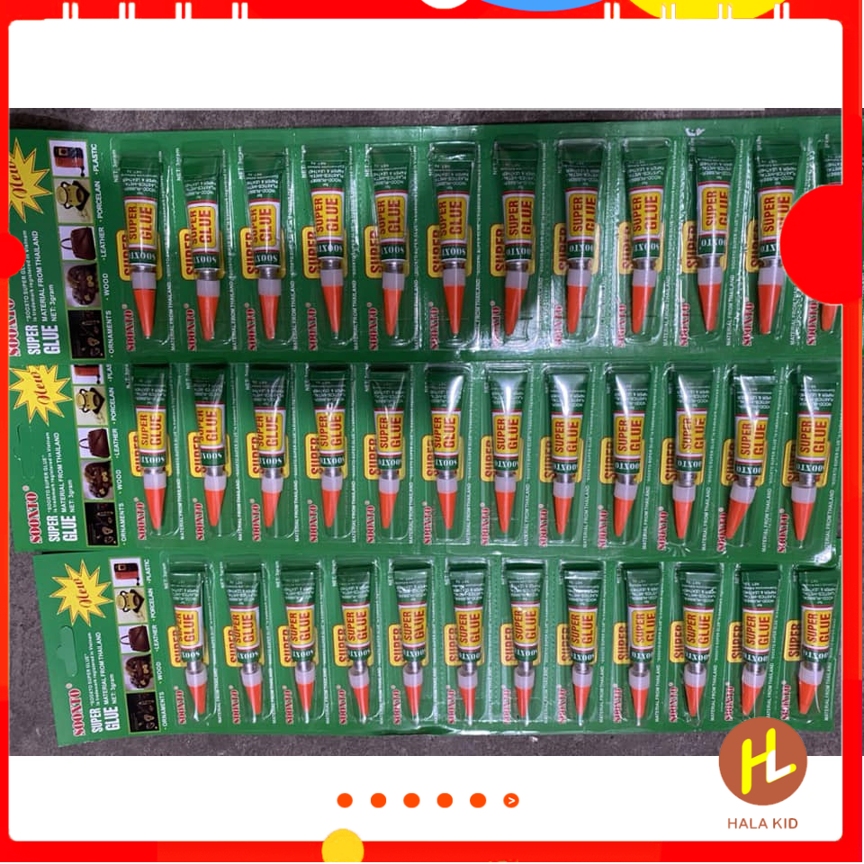 Keo Dán Đa Năng SUPER GLUE, Dính Siêu Chắc màu xanh(1 tuýp - 3g)