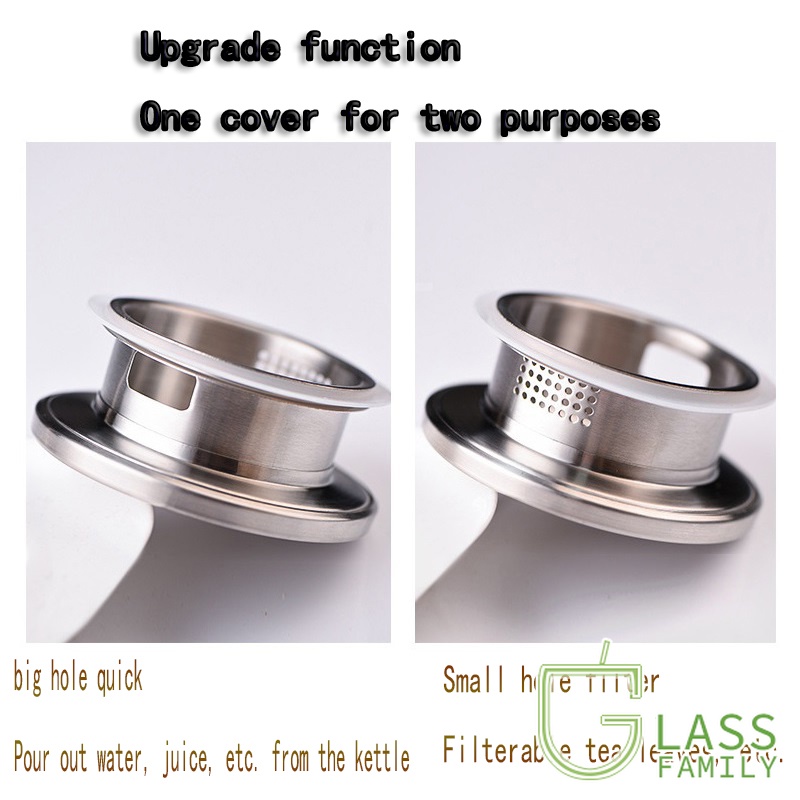 Ấm Đun Nước Bằng Thủy Tinh Lúa Mì Chịu Nhiệt Cao