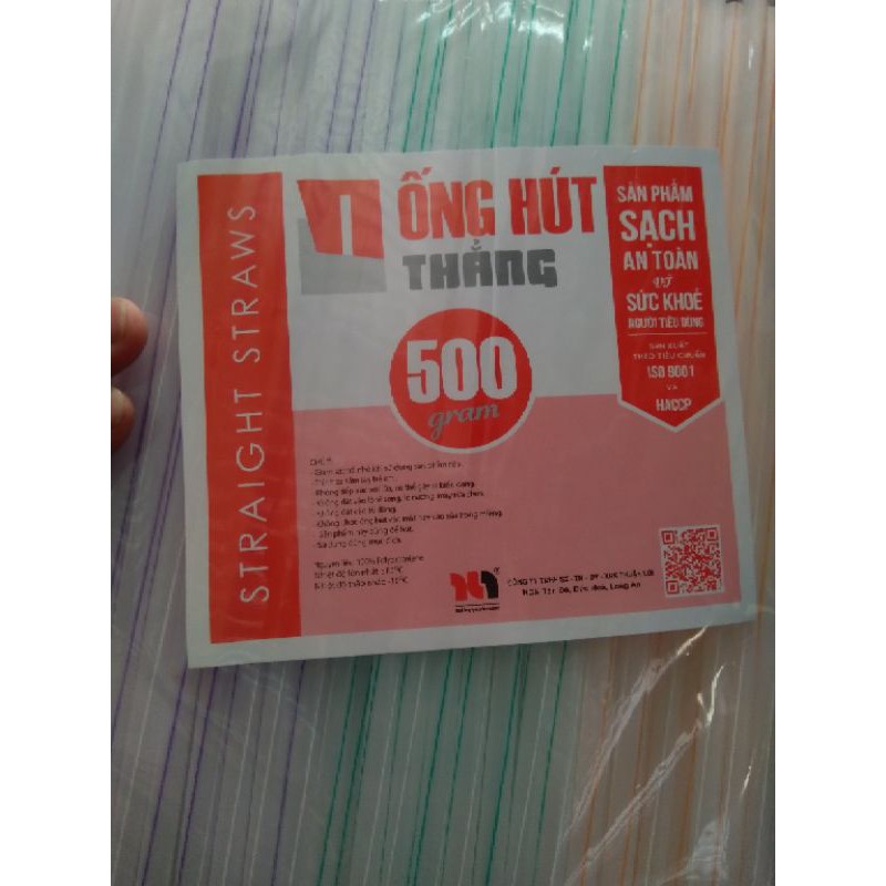 Ống hút sọc màu