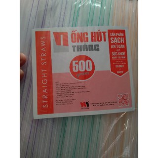 ống hút sọc màu (bịt 500g)