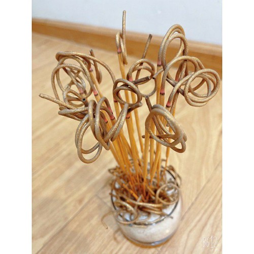 Combo 5 bó nhang Thái 3 tấc 5 - cong, không tơi tàn