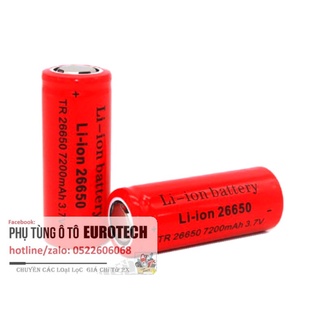 [Pin] 26650 Dung Lượng 6800mAh 5C (Xả 20A) - Hàng Mới 100% [BẢO HÀNH 1 NĂM]