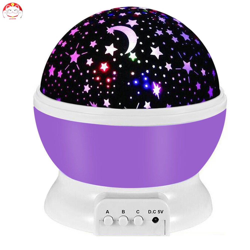 Đèn Led Chiếu Hình Bầu Trời Sao Trang Trí Phòng Cho Bé