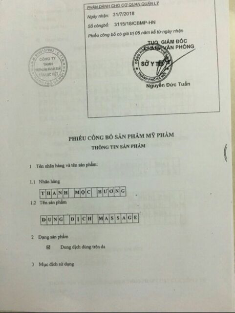 Dung dịch massage - Xoa Bóp Thanh Mộc hương 500ml