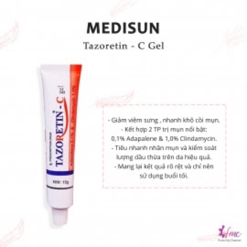 TAZO, TAZO C, TAZO 0.3 - GEL CHĂM SÓC DA MỤN