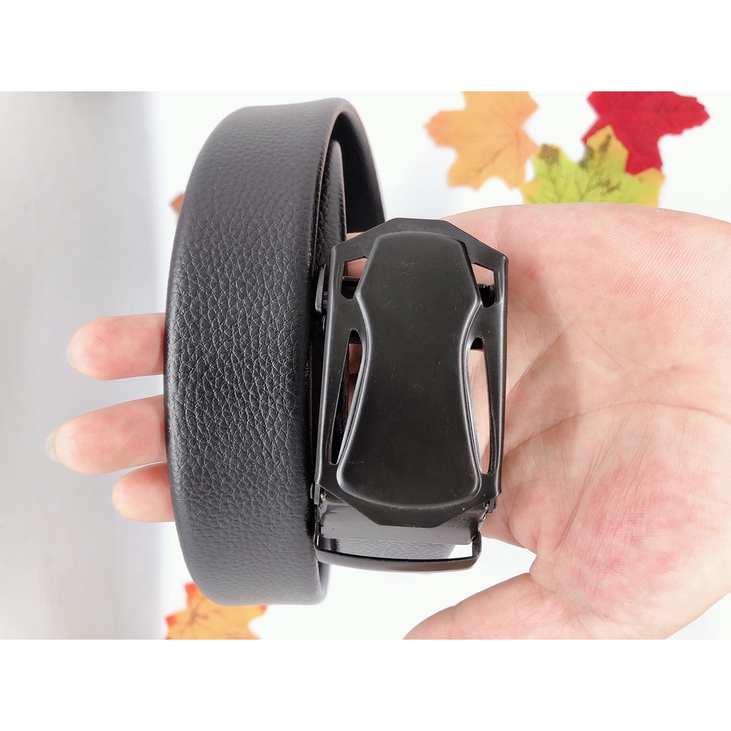 thắt lưng ví da  - Dây nịt nam khóa tự động - Ví da nam thời trang