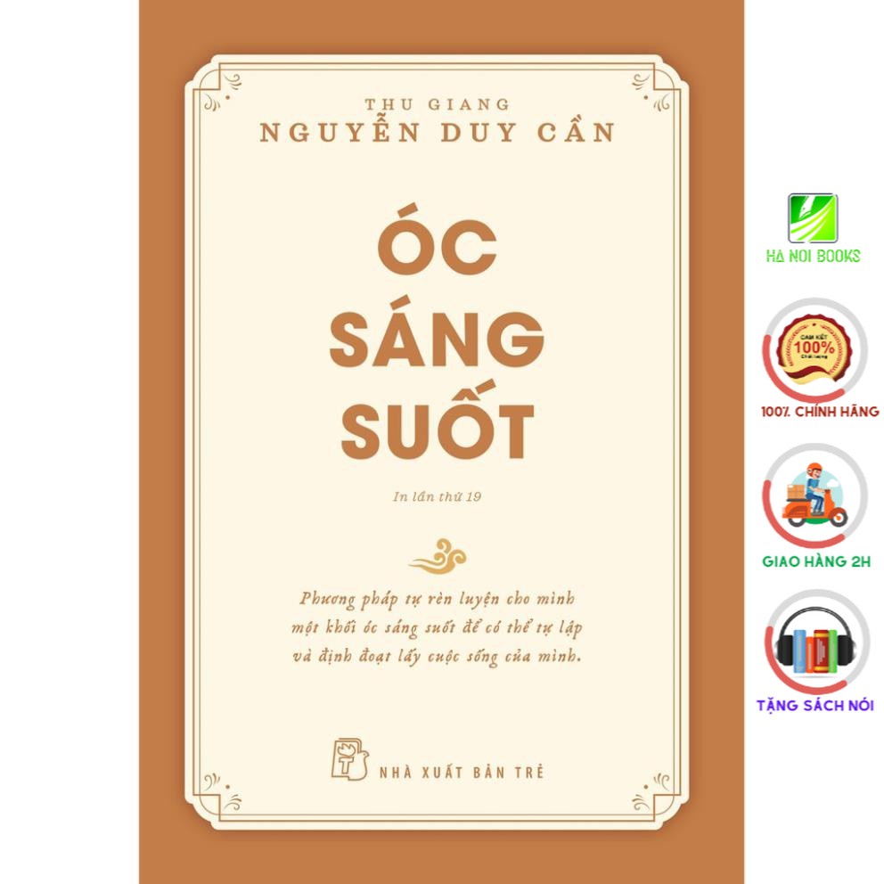 Sách - Óc Sáng Suốt - Thu Giang - Nguyễn Duy Cần (Tái Bản 2021) - NXB Trẻ