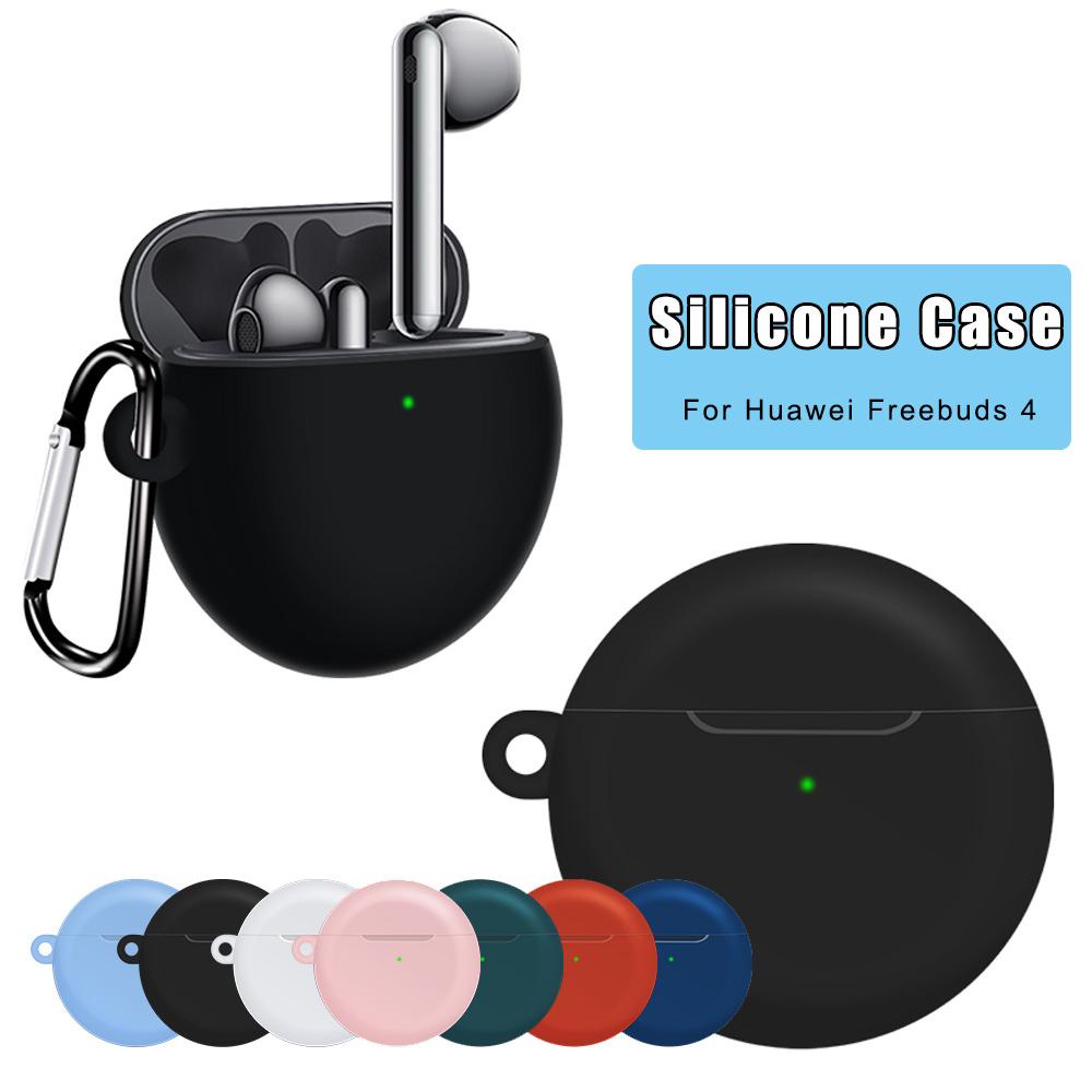 BTLIMER Vỏ Bảo Vệ Hộp Sạc Tai Nghe Huawei Freebuds 4 Bằng Silicon Mềm Dẻo Chống Rơi Sang Trọ