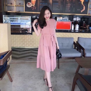 Váy tầng buộc eo bigsize