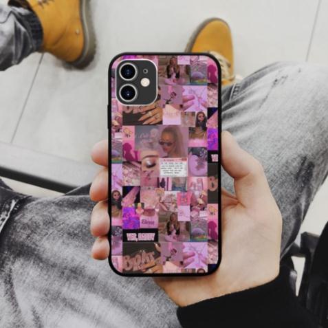 Ốp lưng iphone hình lovely pink girls collage art kinetic art chống sốc cứng  cho các dòng SAMSUNG PAP20210896