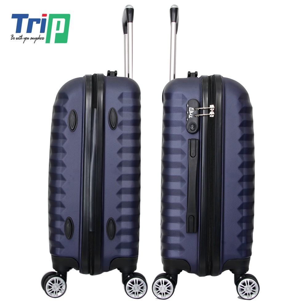 Bộ 2 Vali Nhựa TRIP P805 - Size 50+60cm - Màu Xanh Đen