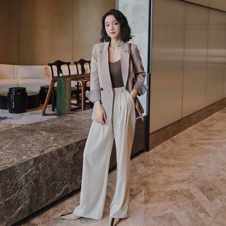 Khoác nữ blazer phong cách vintage chất dày dặn cá tính