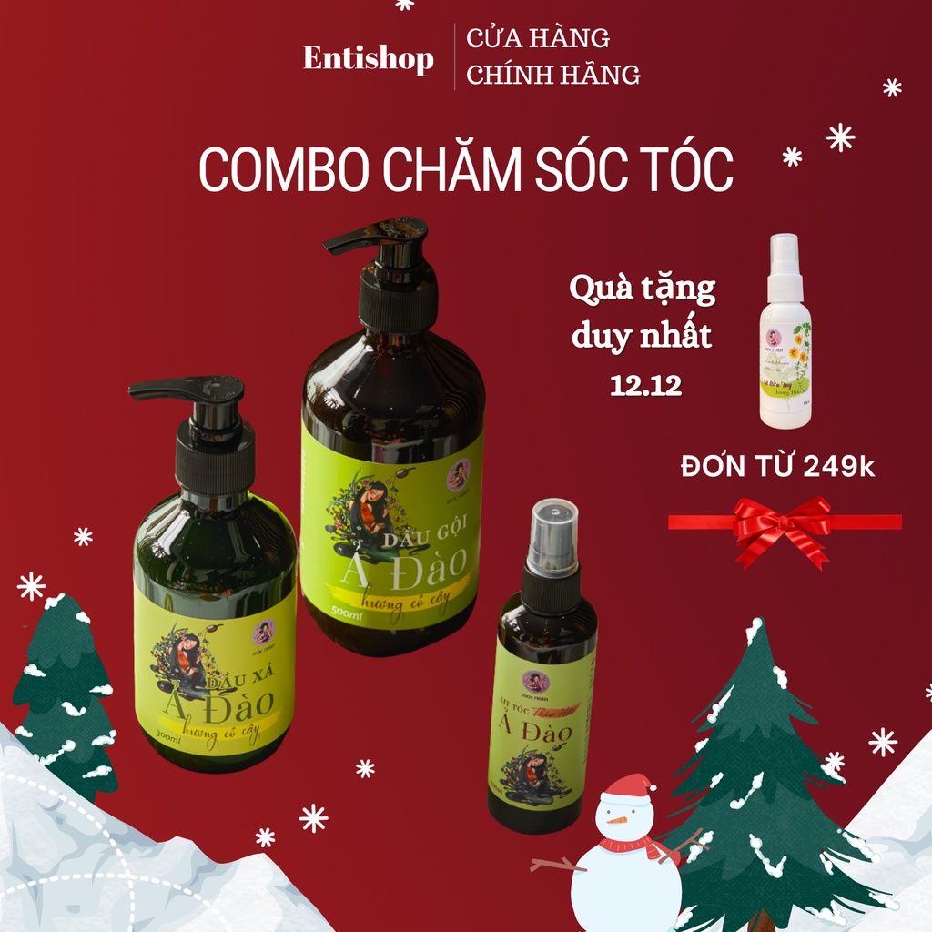 Combo chăm sóc tóc toàn diện - làm mượt và kích thích mọc tóc - Bộ sản phẩm Ả Đào