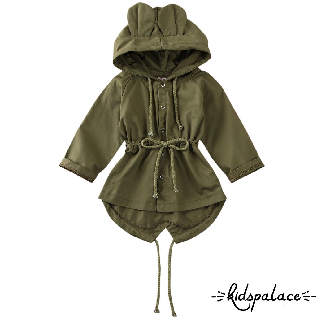 ➤♕❀❤Toddler Kids Girls 3D Ear Hoodie Tops Coat Hooded Jacket Outwear Clothes