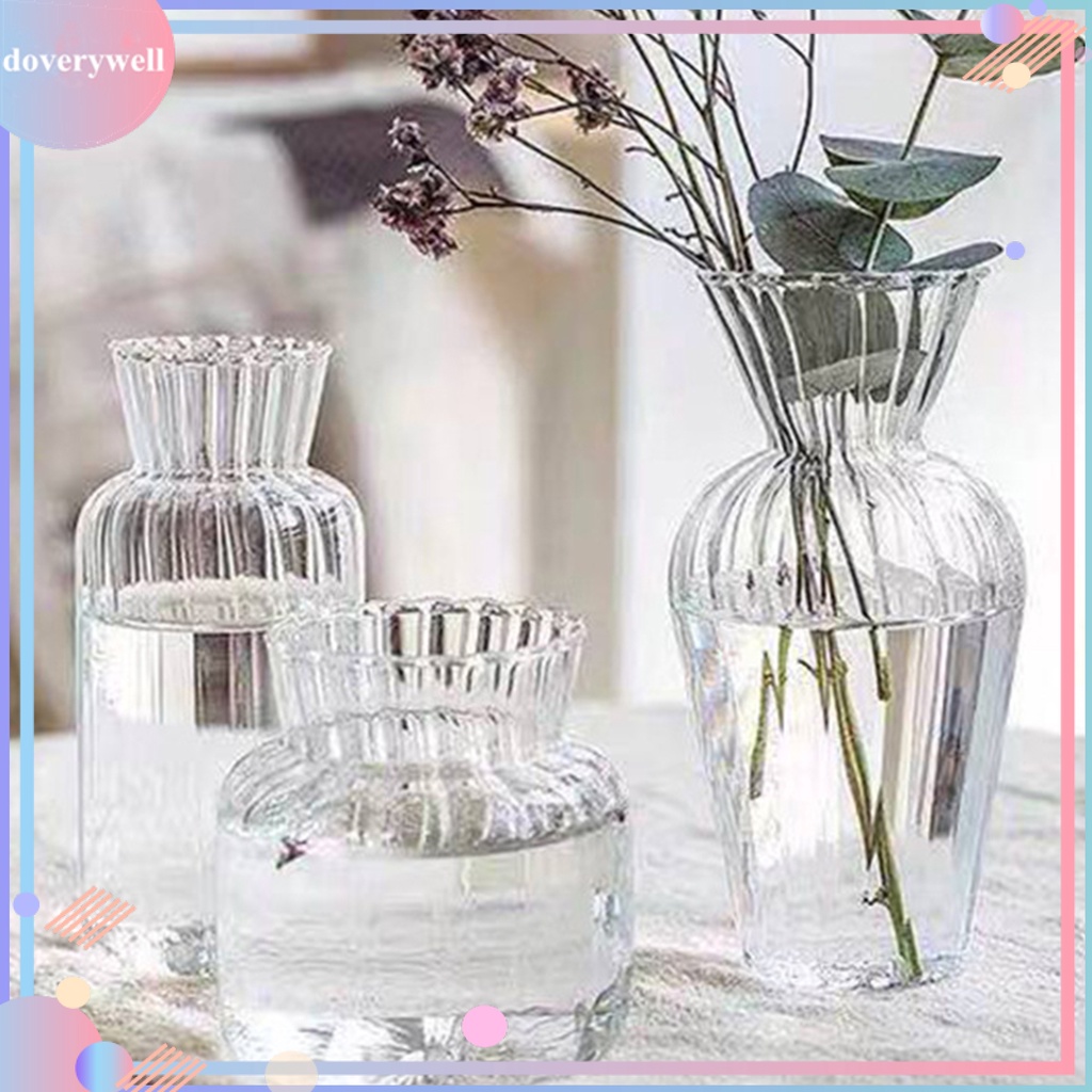 Lọ hoa trong suốt đơn giản dùng trang trí nhà cửa/ tiệc cưới