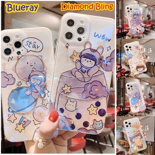 Ốp điện thoại ánh xanh hình cô gái cho Samsung S10 S10 Plus S10 5G S9 S9 Plus Note 10 Note 10 Pro Note 9 Note 8