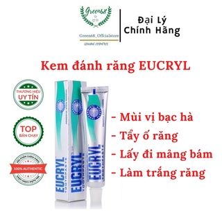 Kem Đánh Răng Bạc Hà Tẩy Trắng Eucryl Toothpaste 62g