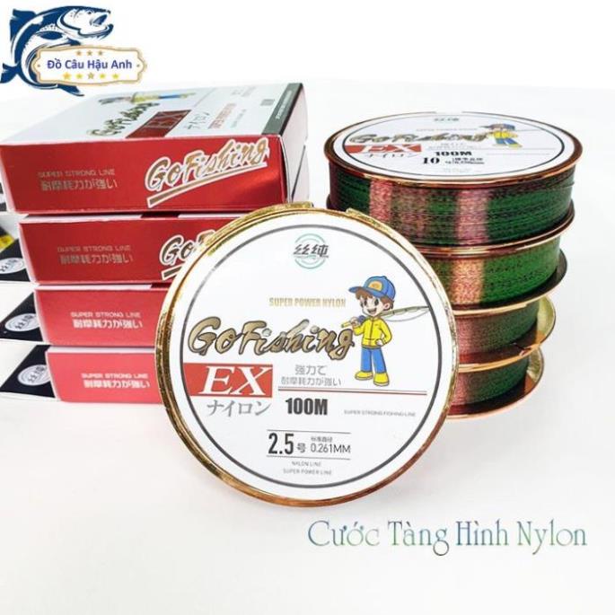 Cước Câu Cá Tàng Hình Cước Câu Đài Nylon Gofishing Chuyên Dụng Làm Trục Câu Cá DC13 đồ câu FISHING_HD