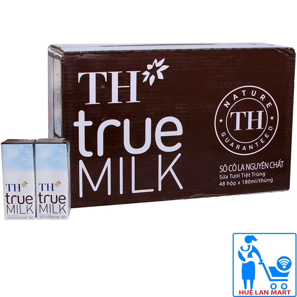 [CHÍNH HÃNG] Sữa Tươi Tiệt Trùng TH True Milk Hương Socola Thùng 48 Hộp x 180ml