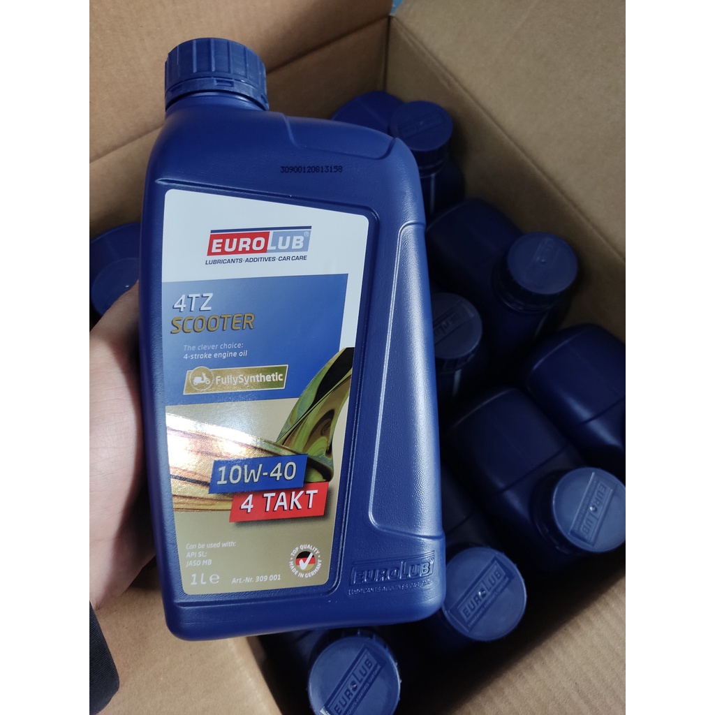 Dầu nhớt EUROLUB 4TZ SCOOTER 10W40 full tổng hợp dành cho nhiều loại xe ga