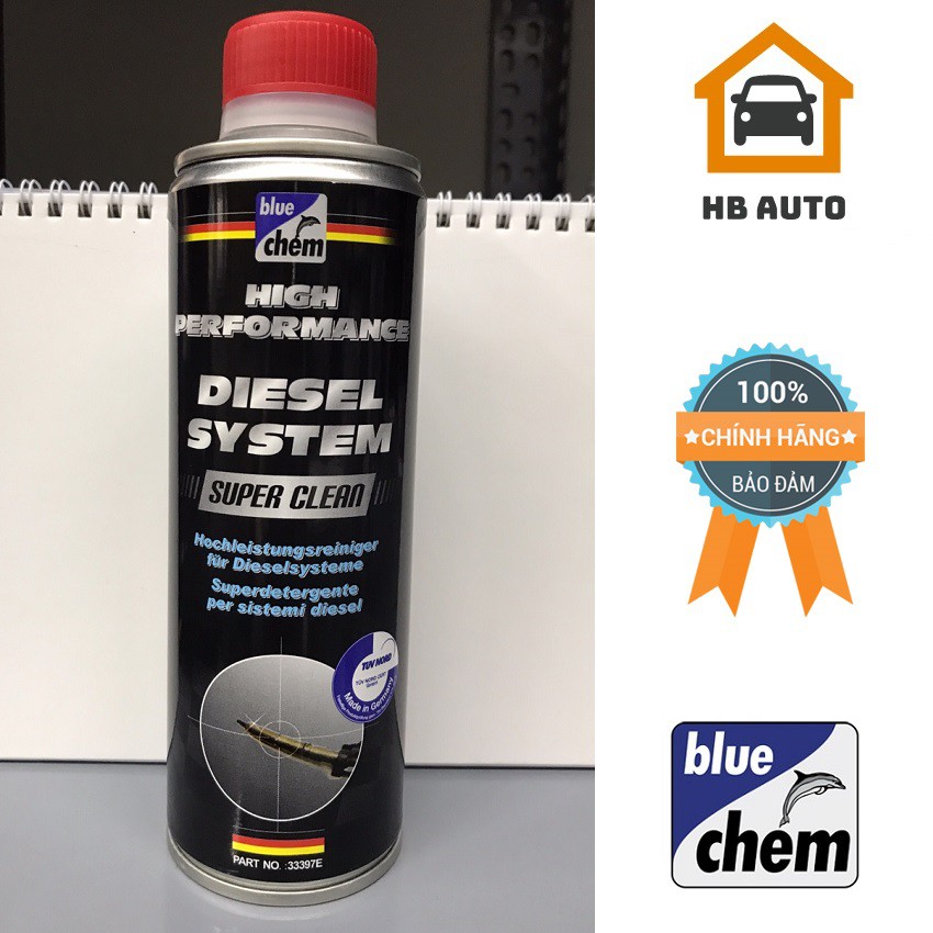 Chai Siêu Vệ Sinh Hệ Thống Dầu Hiệu Suất Cao Bluechem Diesel System Super Clean 33397E (350ml)