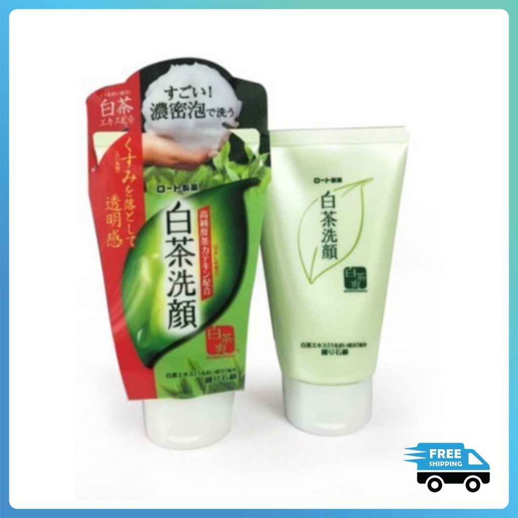 Sữa Rửa Mặt Trà Xanh Rohto Shirochasou Green Tea Foam 120g Hàng Nhật Tokyo Mart