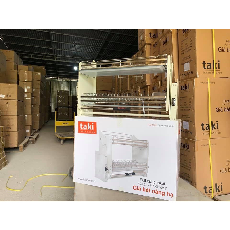 GIÁ BÁT ĐĨA NÂNG HẠ INOX 304 CAO CẤP CÓ 2 KHAY HỨNG NƯỚC INOX NHẬP KHẨU SẮC NÉT ĐỘNG CƠ KHOẺ NÂNG CẤP 2023