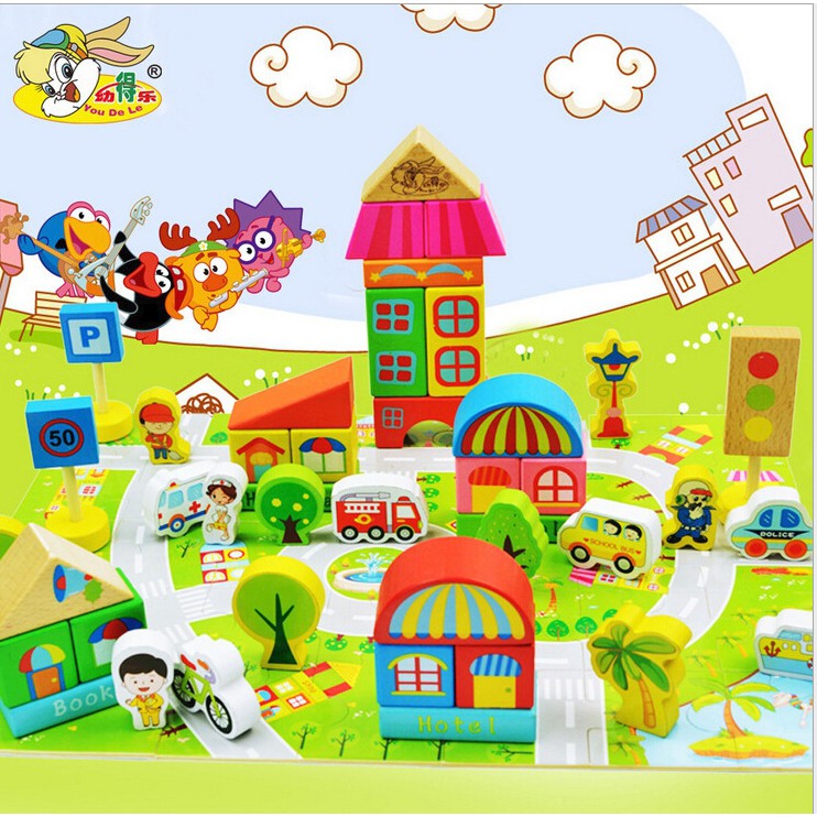 Bộ Lắp Ghép Gỗ Mô Hình Trường Học 190CT