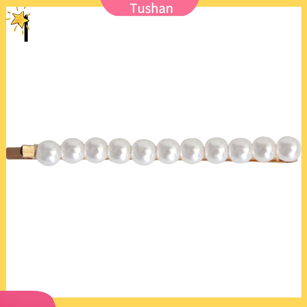 Kẹp tóc đính ngọc trai giả thời trang phù hợp làm quà tặng cho nữ/ bé gái