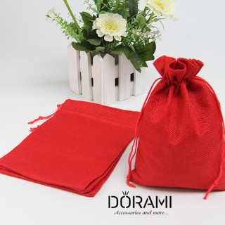 Túi vải bố nhỏ size mini có dây rút đựng quà tặng - phụ kiện - trang sức siêu dễ thương