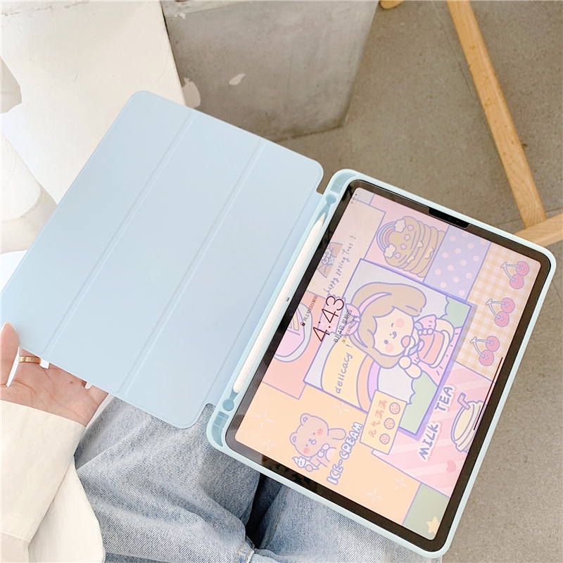 Bao Da Có Thể Gấp Đứng Và Ngăn Đựng Thẻ Họa Tiết Thời Trang Dành Cho Ipad Pro 2011 2018 Air 3 2 1 Air 4 Ipad 2018 2018 Mini5