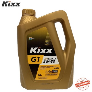 [ Dầu Động Cơ Xăng ] Kixx G1 SN 5W30 loại  5Lít – Thùng Nhựa tiết kiệm nhiên liệu cho xe của bạn . Nhập Khẩu từ HÀN QUỐC