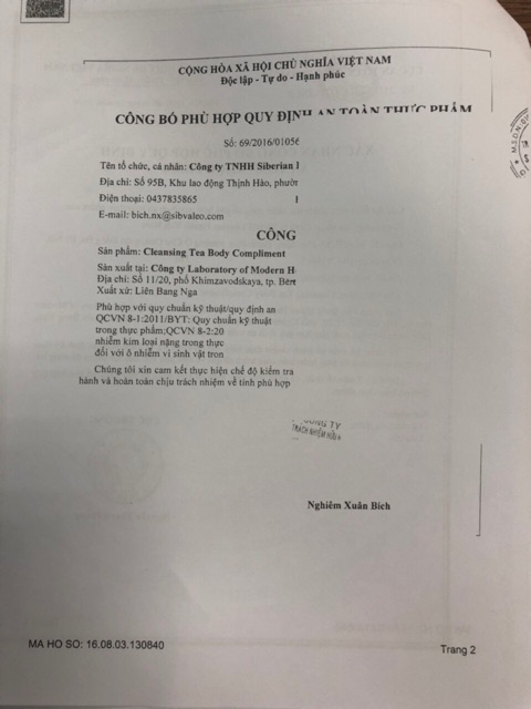 Trà Thảo Mộc Cleansing Tea Body Compliment Mẫu mới 2020 | BigBuy360 - bigbuy360.vn