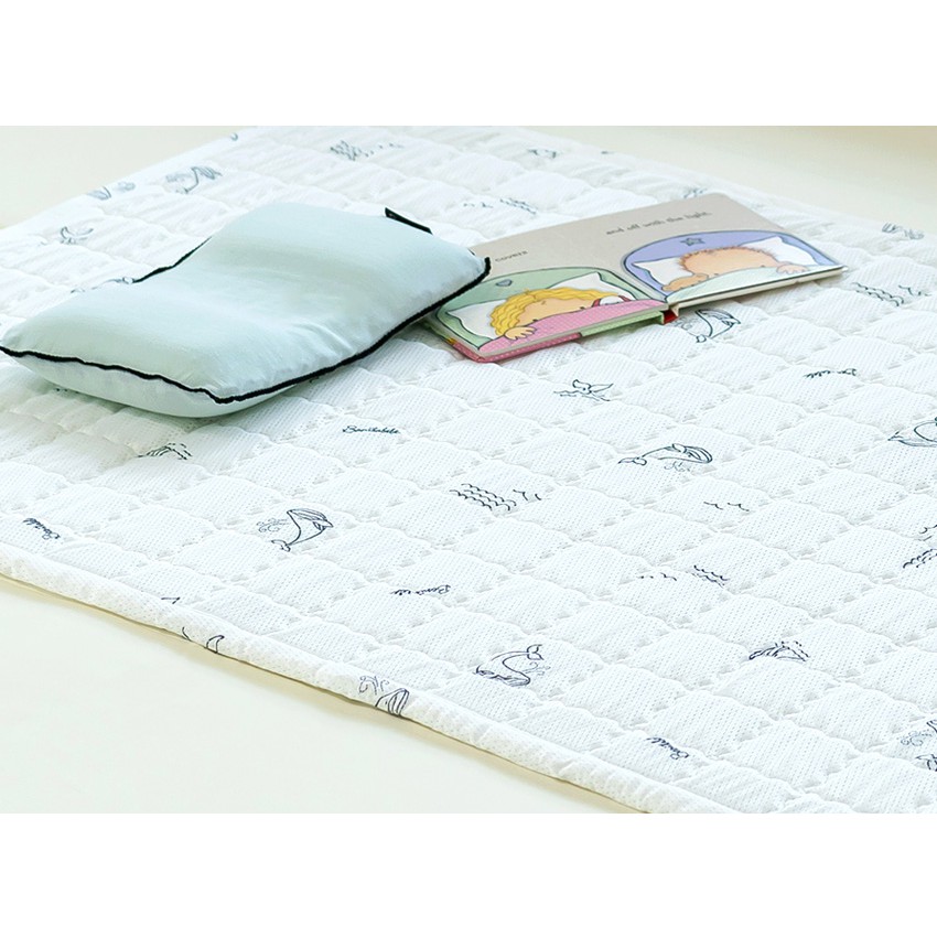 Thảm trải lõi lưới 3D Loe mềm mại siêu thông thoáng cho bé từ sơ sinh-6 tuổi nhập khẩu Bonitabebe HQ