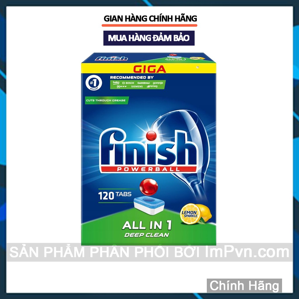 Viên rửa bát Finish All in One dành cho máy rửa chén bát