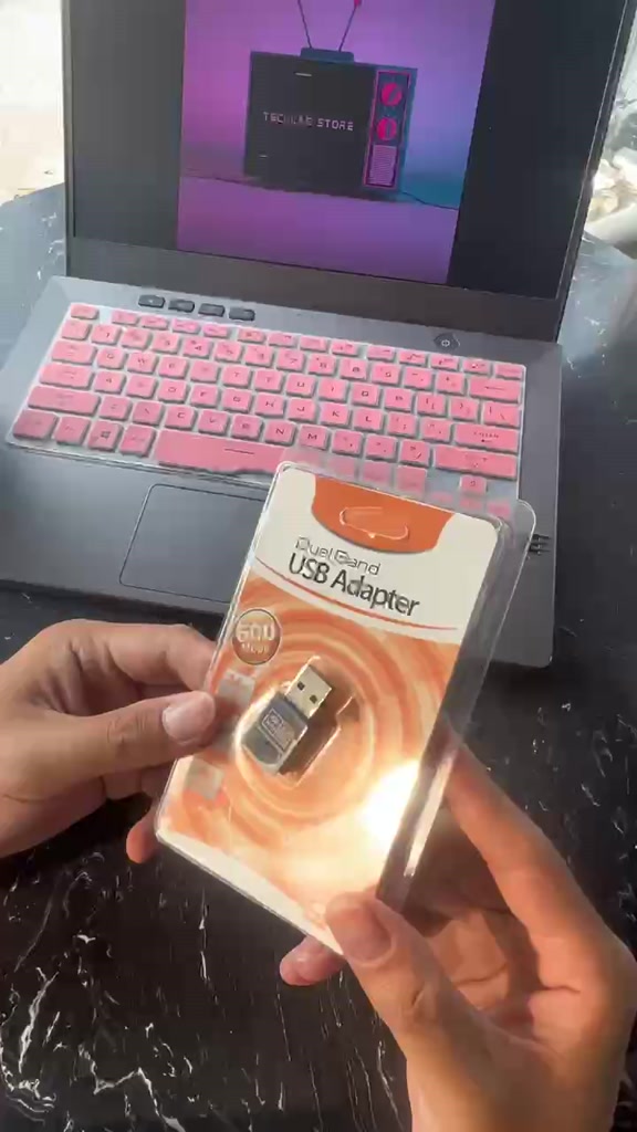 USB AC600 thu kết nối wifi băng tần kép tốc độ 600mbps thu được 2 kênh dành cho máy tính để bàn, máy tính bảng,laptop | BigBuy360 - bigbuy360.vn