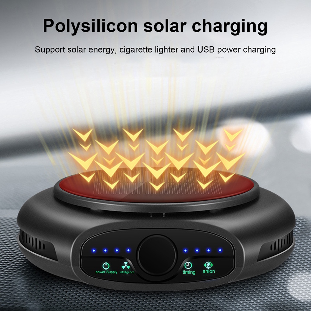 Pu Máy Lọc Không Khí Có Đèn LED Cảm Ứng Thông Minh Đa Năng Dành Cho Ô Tô