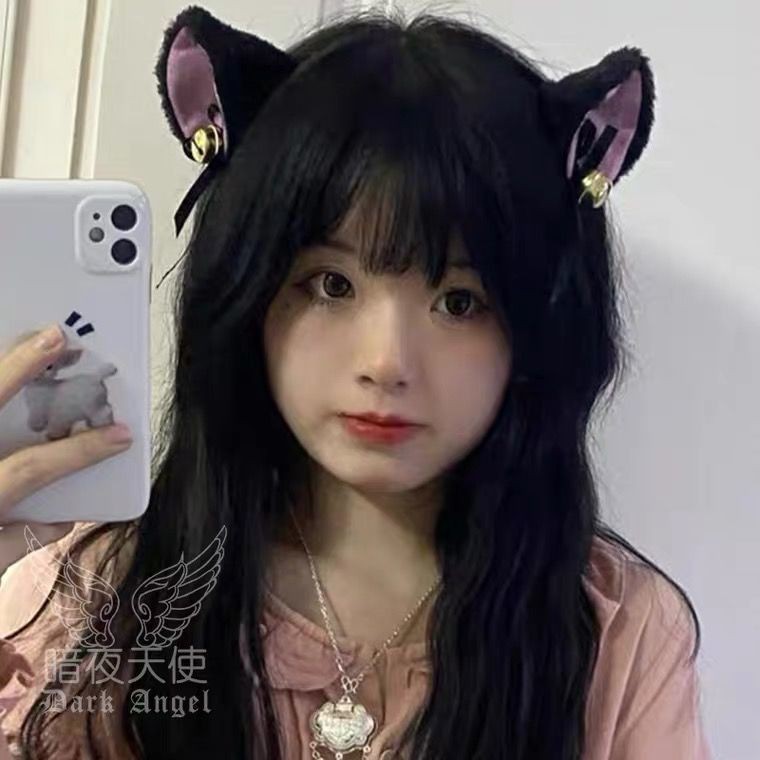 in soft girl Kẹp tóc tai mèo Lolita dễ thương loli cô gái hầu Hiển thị băng đô cosplay con