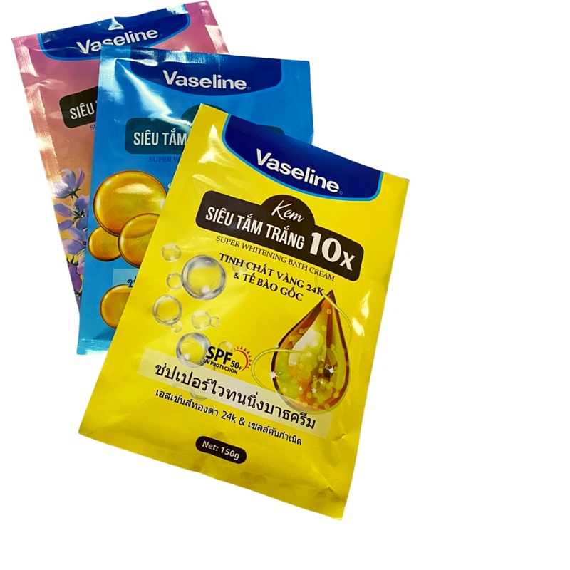 gói tắm trắng vaseline tắm nhanh bật tone trắng sau 20p
