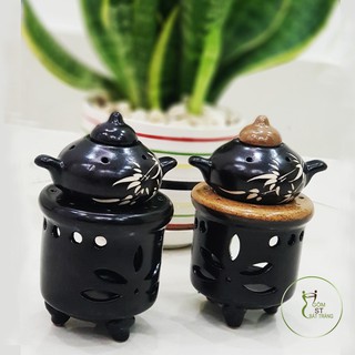 Bếp Đốt Bồ Kết Chanh Xả Hình Ấm (combo Siêu rẻ)