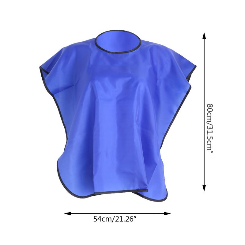 Áo Choàng Ngắn Hình Vuông Chống Thấm Nước Cắt Tóc Chuyên Dụng Cho Salon