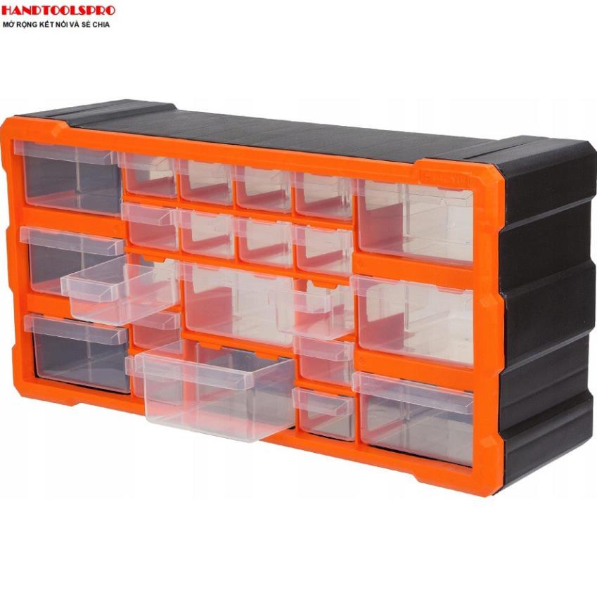 Tủ đựng linh kiện 22 ngăn TACTIX 320632 25 x 50 x 16 cm