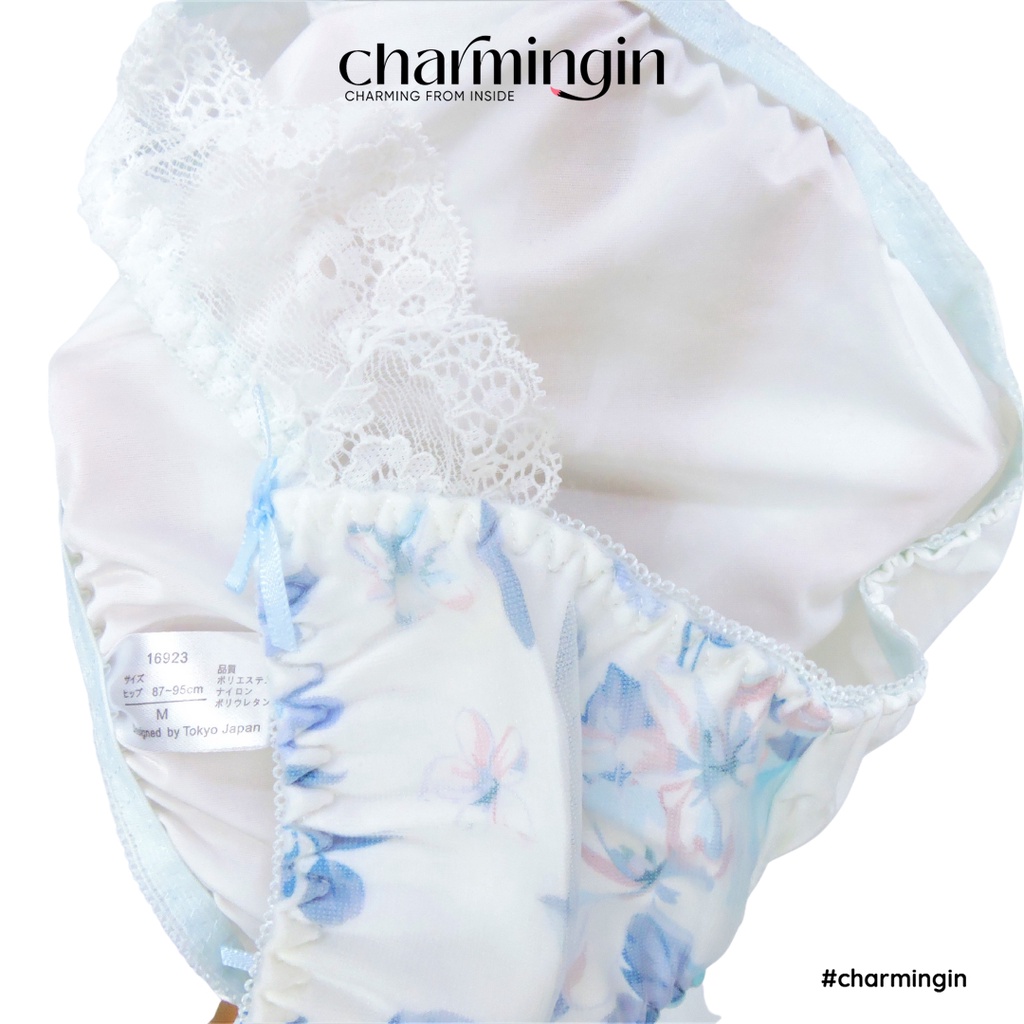 Quần lót cao cấp lưng ren co giãn phối voan hoa thời trang size M, L, LL - QLMF0023