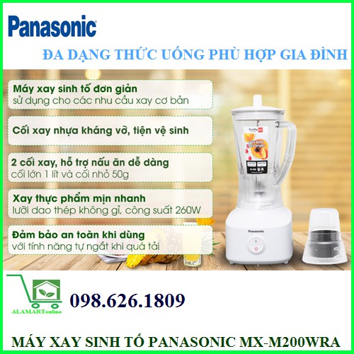 Máy xay sinh tố Panasonic MX-M200WRA